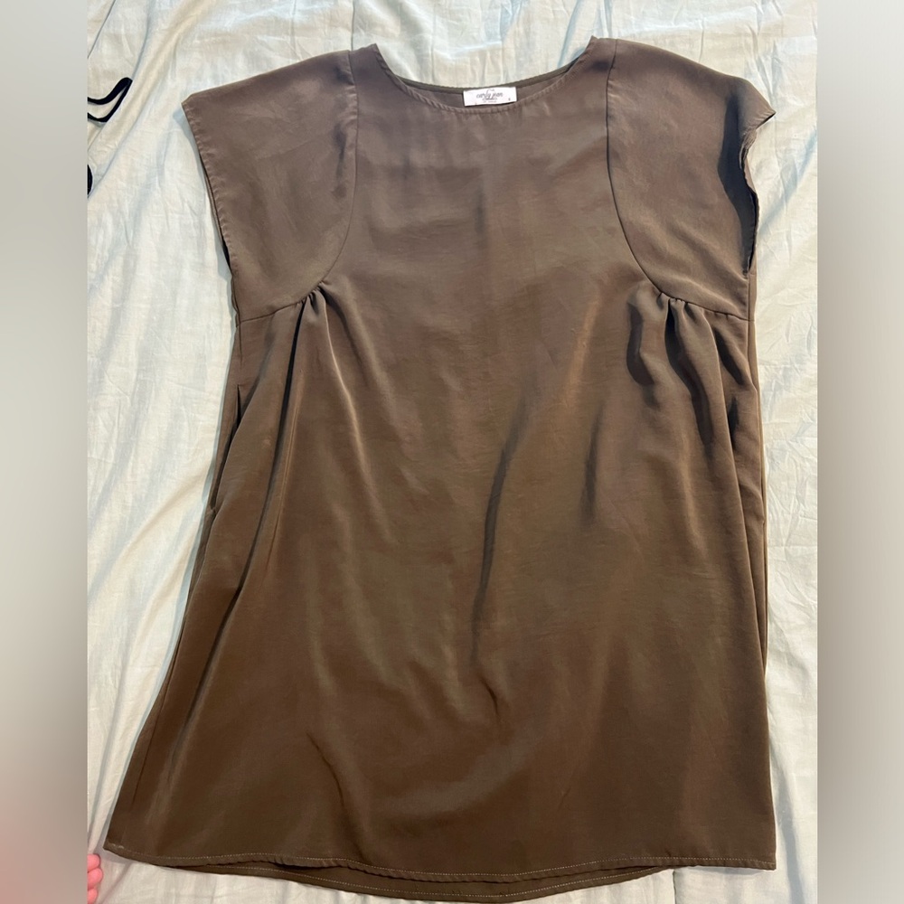 Olive green CJLA dress. Very good used condition.